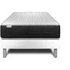 Image de Ensemble 90x200 matelas mémoire de forme sommier blanc