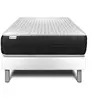 Image de Ensemble 90x200 matelas ressorts ensachés sommier blanc
