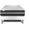 Image de Ensemble 90x200 matelas hybride sommier blanc