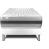 Image de Ensemble 90x190 matelas hybride sommier blanc