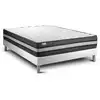 Image de Ensemble 140x190 matelas mémoire de forme sommier blanc