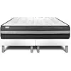 Image de Ensemble 2x80x200 matelas mémoire de forme sommier blanc