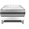 Image de Ensemble 90x200 matelas hybride sommier blanc
