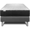 Image de Ensemble 90x190 matelas mémoire de forme sommier gris