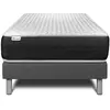 Image de Ensemble 90x200 matelas ressorts ensachés sommier gris