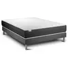 Image de Ensemble 140x200 matelas ressorts ensachés sommier gris