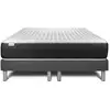 Image de Ensemble 2x80x200 matelas ressorts ensachés sommier gris