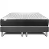 Image de Ensemble 2x100x200 matelas ressorts ensachés sommier gris