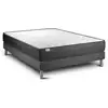 Image de Ensemble 140x190 matelas mémoire de forme sommier gris
