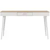 Image de Bureau 1 tiroir effet bois blanc et chêne naturel