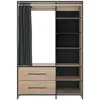 Image de Dressing effet bois chêne naturel et noir