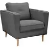 Image de Fauteuil 1 place en tissu anthracite