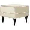 Image de Repose-pieds tissu velours h 43 ecru