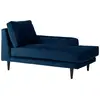 Image de Méridienne tissu velours p150 bleu