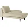 Image de Méridienne tissu velours p150 ecru