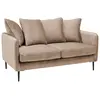 Image de Canapé velours 2 places beige