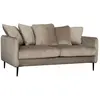 Image de Canapé velours 3 places beige