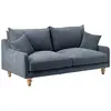 Image de Canapé en tissu 2 places bleu