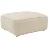 Image de Grand pouf rectangulaire 1 place crème