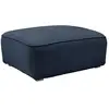Image de Grand pouf rectangulaire 1 place bleu marine