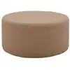 Image de Pouf tissu bouclette marron l 70 cm