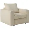 Image de Fauteuil en velours côtelé beige