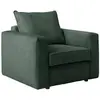 Image de Fauteuil en velours côtelé vert