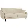 Image de Canapé velours 4 places ecru