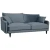 Image de Canapé velours 4 places bleu gris