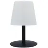 Image de Lampe de table sans fil acier noir h25cm