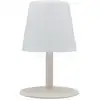 Image de Lampe de table sans fil acier crème h25cm