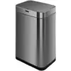 Image de Poubelle de cuisine automatique acier inoxydable argent 60l