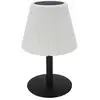 Image de Lampe de table solaire acier gris h62cm