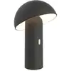 Image de Lampe de table sans fil acier noir h28cm