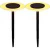 Image de Lot de 2 balises solaires à piquer acier noir h35cm