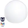 Image de Boule lumineuse sans fil polyéthylène blanc d30cm