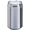 Image de Poubelle de cuisine automatique acier inoxydable argent 30l