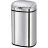 Image de Poubelle de cuisine automatique acier inoxydable argent 58l