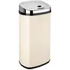 Image de Poubelle de cuisine automatique acier inoxydable beige 42l