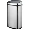 Image de Poubelle de cuisine push acier inoxydable argent 58l