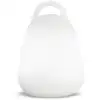 Image de Baladeuse lanterne sans fil polyéthylène blanc h24cm