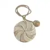 Image de Embrasse rideau aimantée bois beige