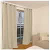 Image de Rideau thermique occultant jacquard 140x260 cm - Lin