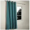 Image de Rideau thermique occultant en jacquard 140x180 cm bleu