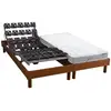 Image de Sommier électrique et matelas matelas mémoire forme 2x80x200