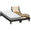 Image de Sommier électrique et matelas mousse ferme 2x80x200