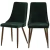 Image de Lot de 2 chaises en velours vert