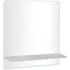 Image de Miroir rectangulaire avec tablette en métal