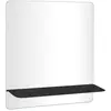 Image de Miroir rectangulaire avec tablette en métal