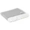 Image de Plaid cachemire et laine grands chevrons gris souris 130 x 230 cm